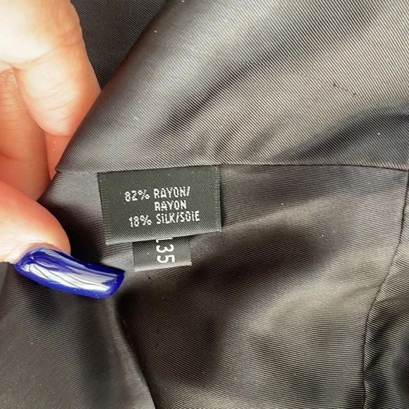 Lafayette 148 Black Silk Blend Jacket Coat - Picture 3 of 10